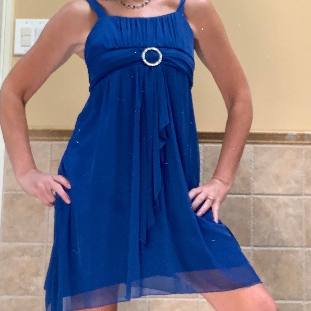 Ruby rox royal blue girls large party dress.